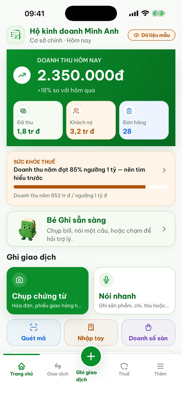 Tổng quan hộ kinh doanh trên Ghi Hộ