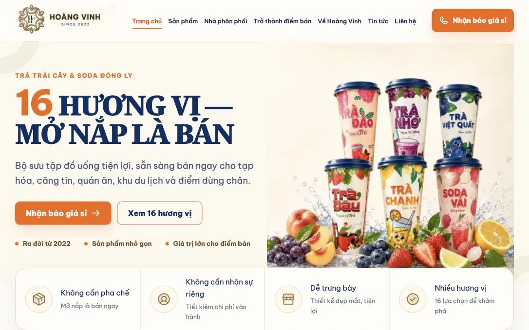 Trang chủ Hoàng Vinh Tea