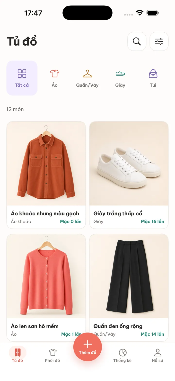 Màn Tủ đồ của KLOA